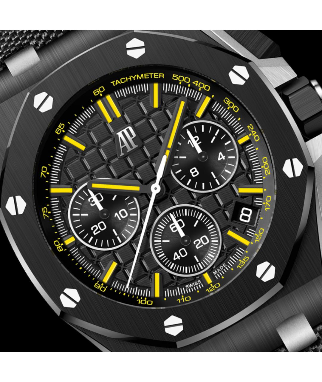 Audemars Piguet Черные керамические часы, фото 2