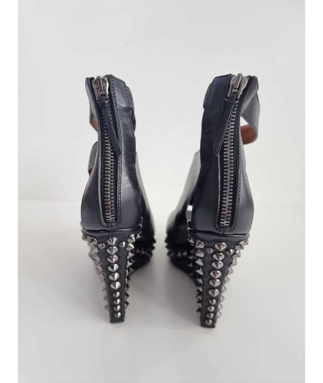 GIVENCHY Черные кожаные босоножки, фото 4