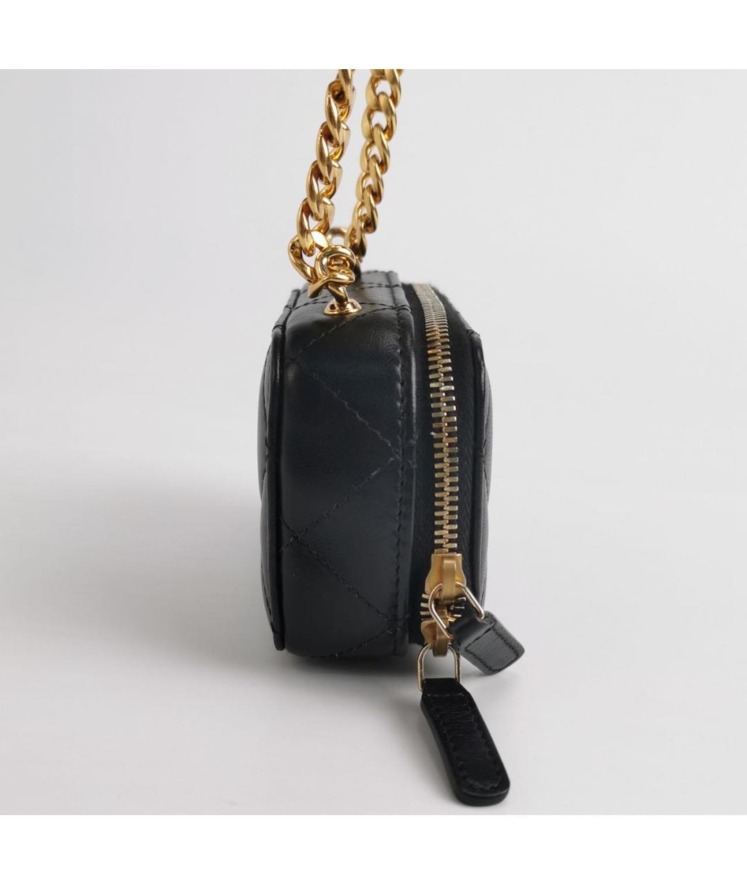 CHANEL Черная кожаная сумка через плечо, фото 3