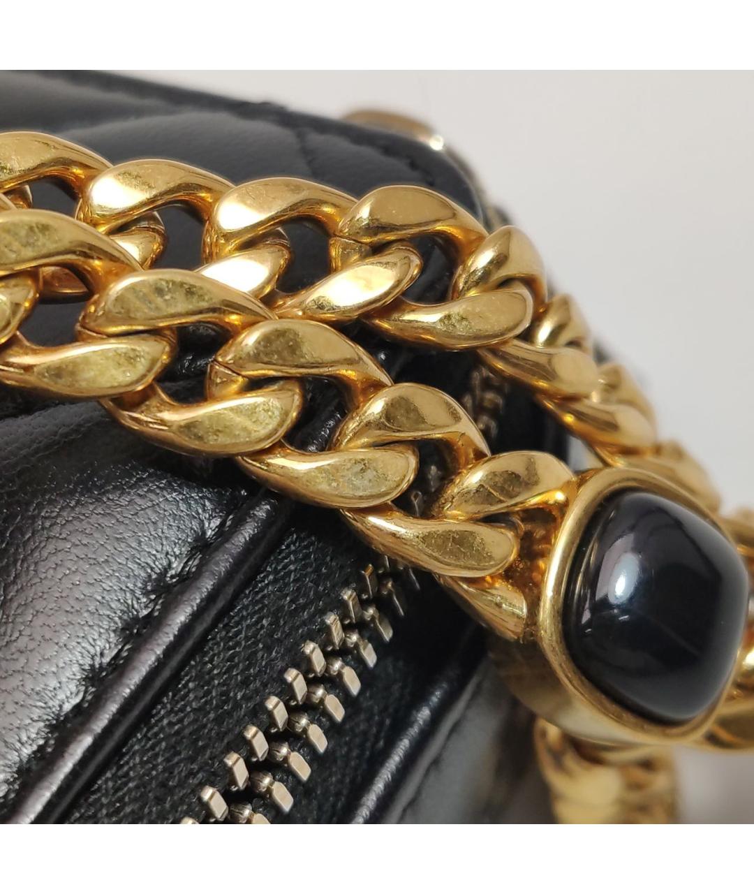 CHANEL Черная кожаная сумка через плечо, фото 8