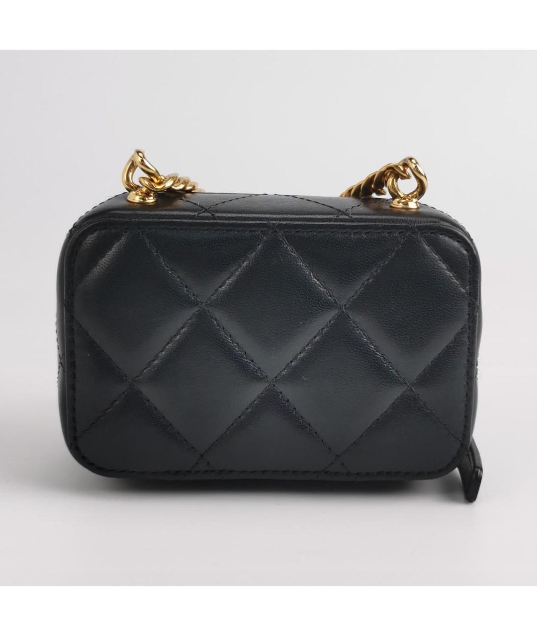 CHANEL Черная кожаная сумка через плечо, фото 4