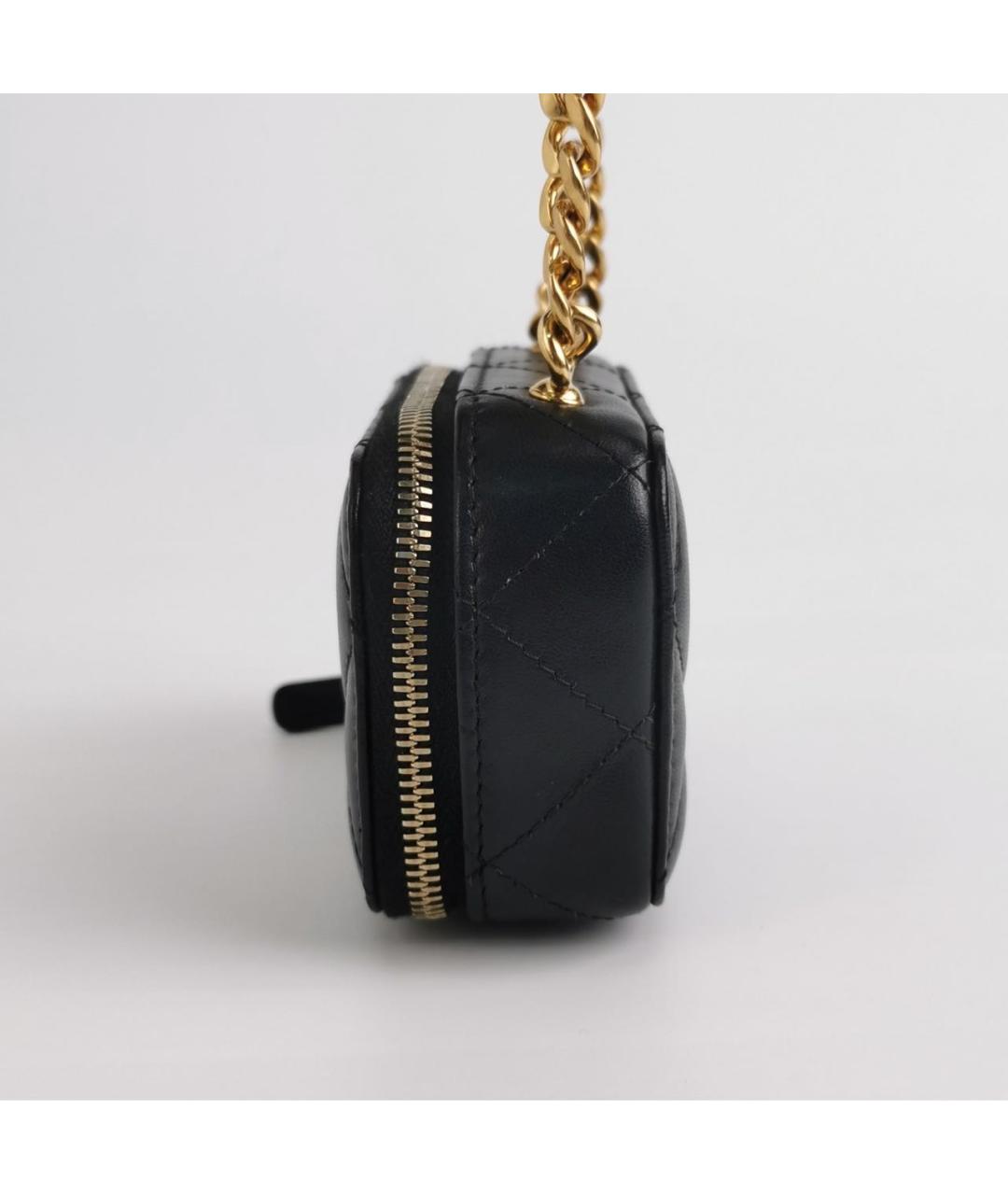 CHANEL Черная кожаная сумка через плечо, фото 2
