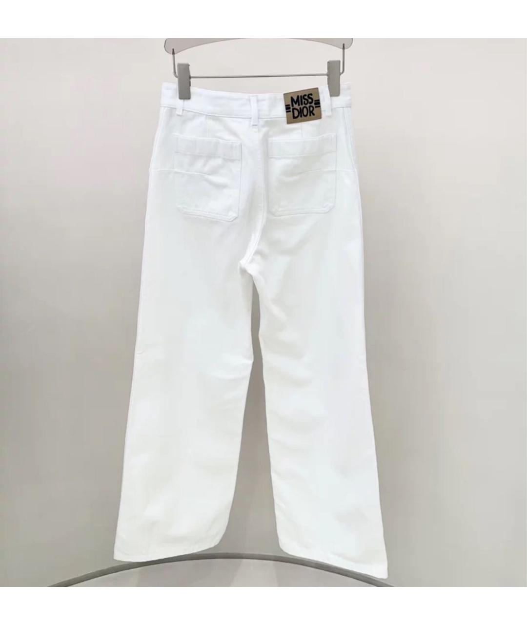 CHRISTIAN DIOR Белые прямые джинсы, фото 3