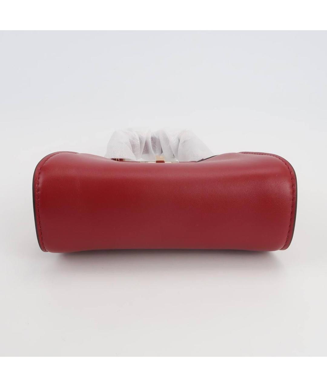 FENDI Красная кожаная сумка с короткими ручками, фото 5