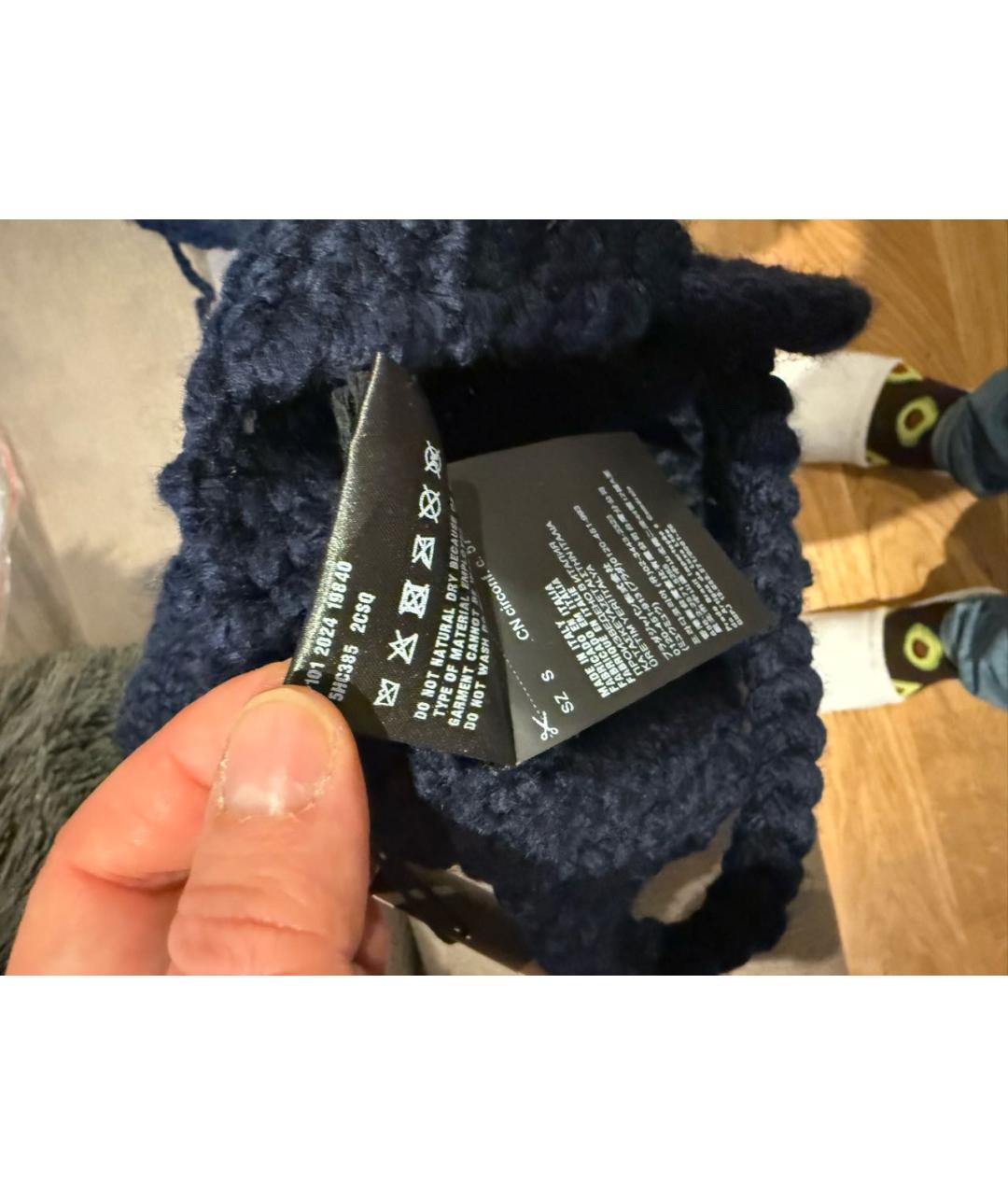 MIU MIU Синяя шерстяная шапка, фото 3