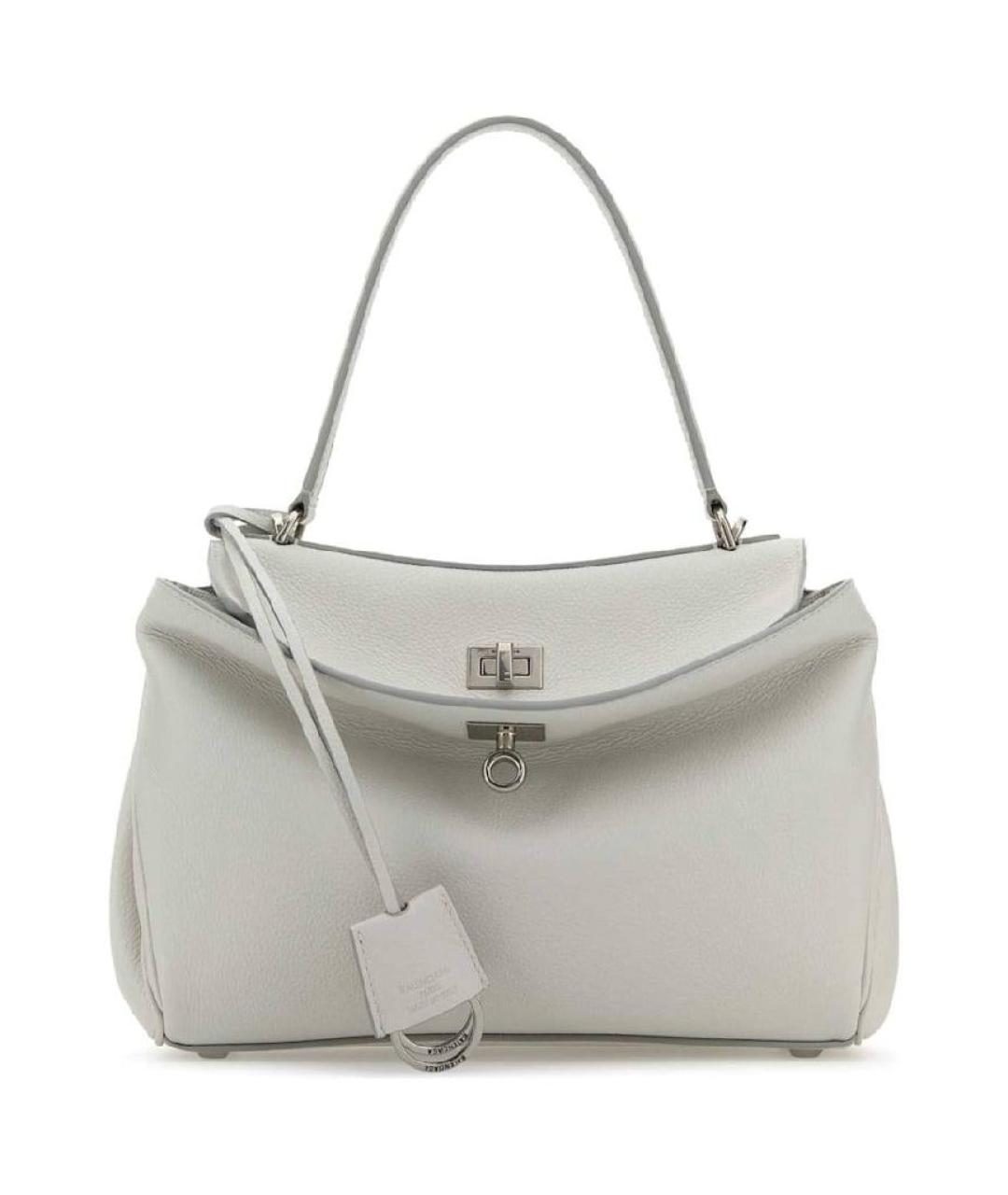 BALENCIAGA Белая кожаная сумка через плечо, фото 1