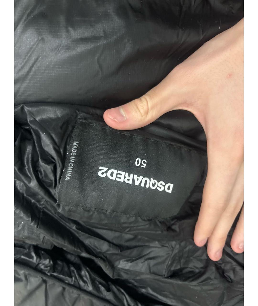 DSQUARED2 Черный пуховик, фото 3