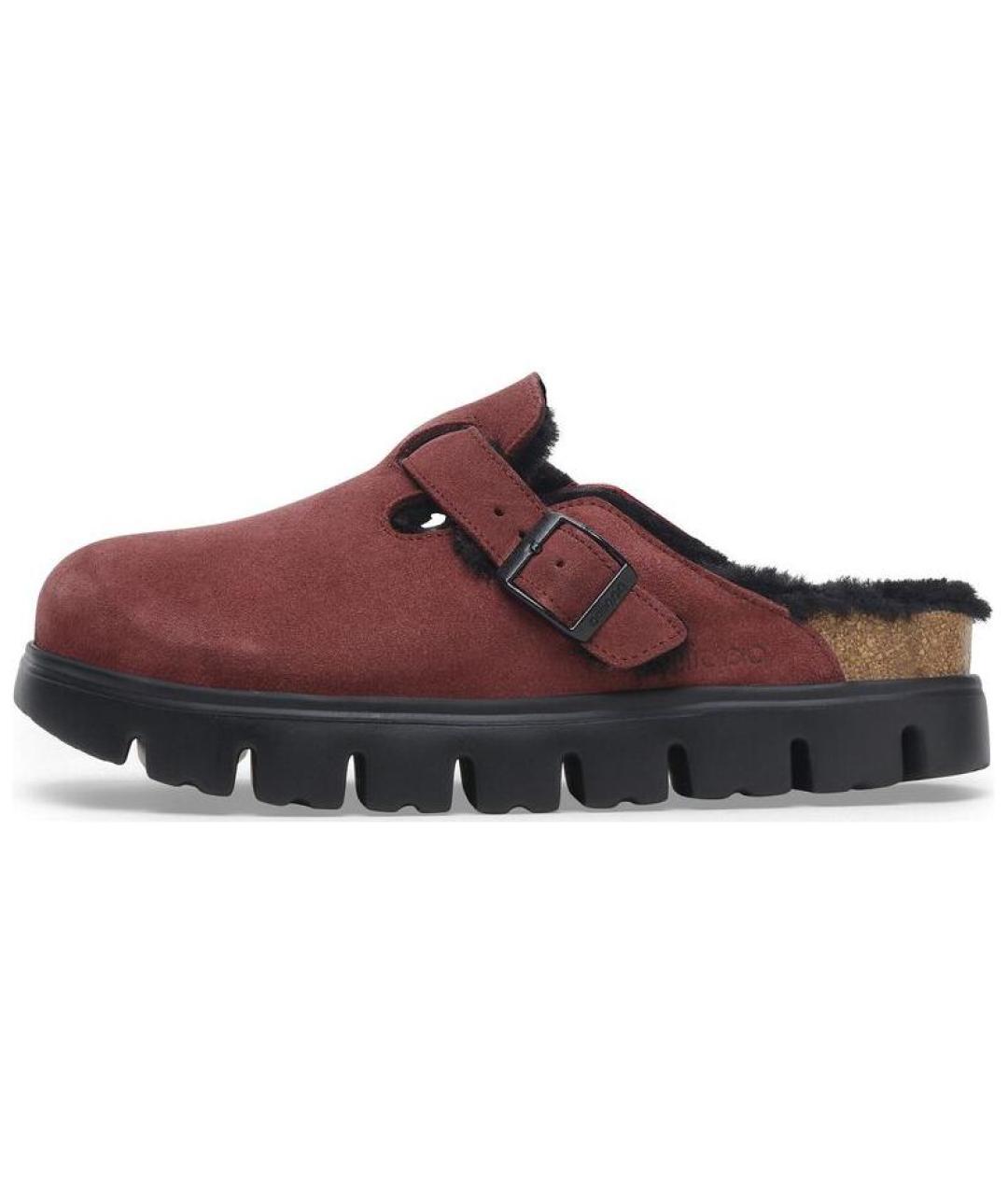 BIRKENSTOCK Красные замшевые мюли, фото 2