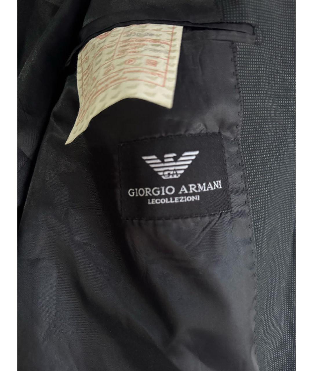 GIORGIO ARMANI Серый шерстяной пиджак, фото 5