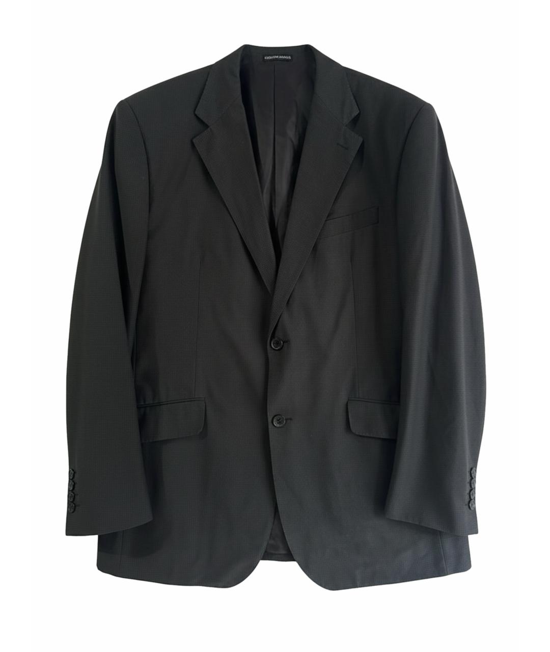 GIORGIO ARMANI Серый шерстяной пиджак, фото 1