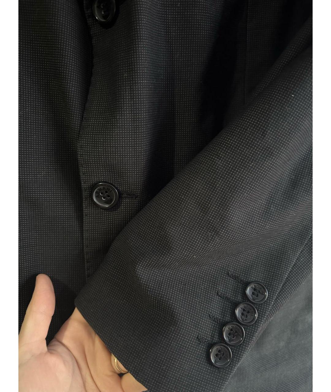 GIORGIO ARMANI Серый шерстяной пиджак, фото 4