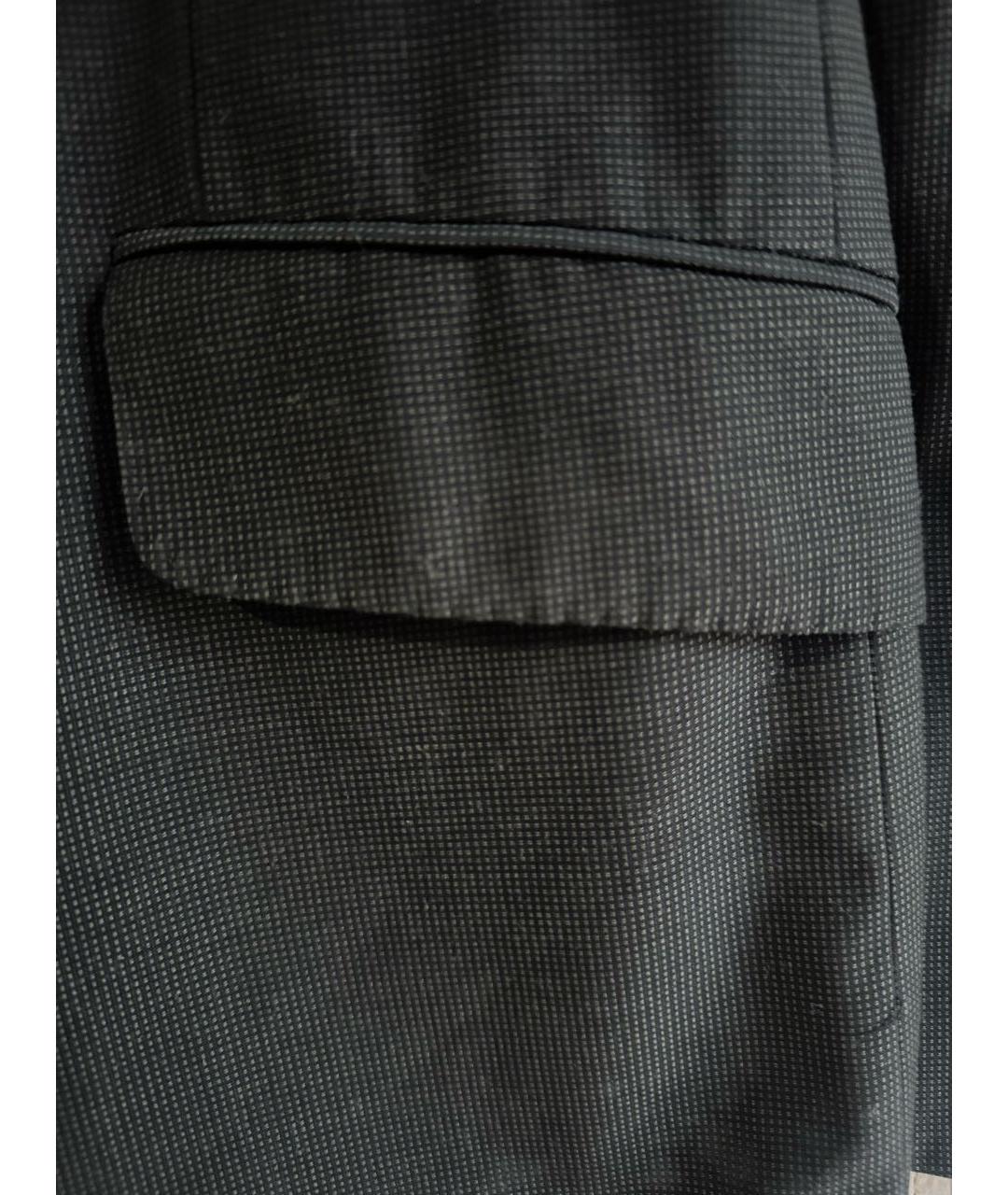 GIORGIO ARMANI Серый шерстяной пиджак, фото 8