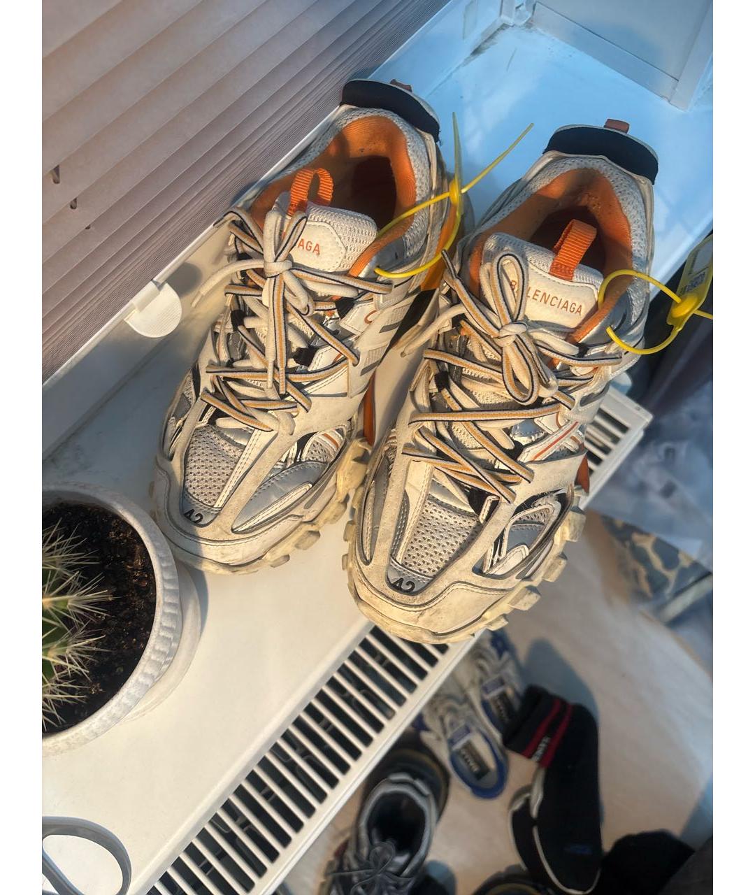 BALENCIAGA Белые низкие кроссовки / кеды, фото 2