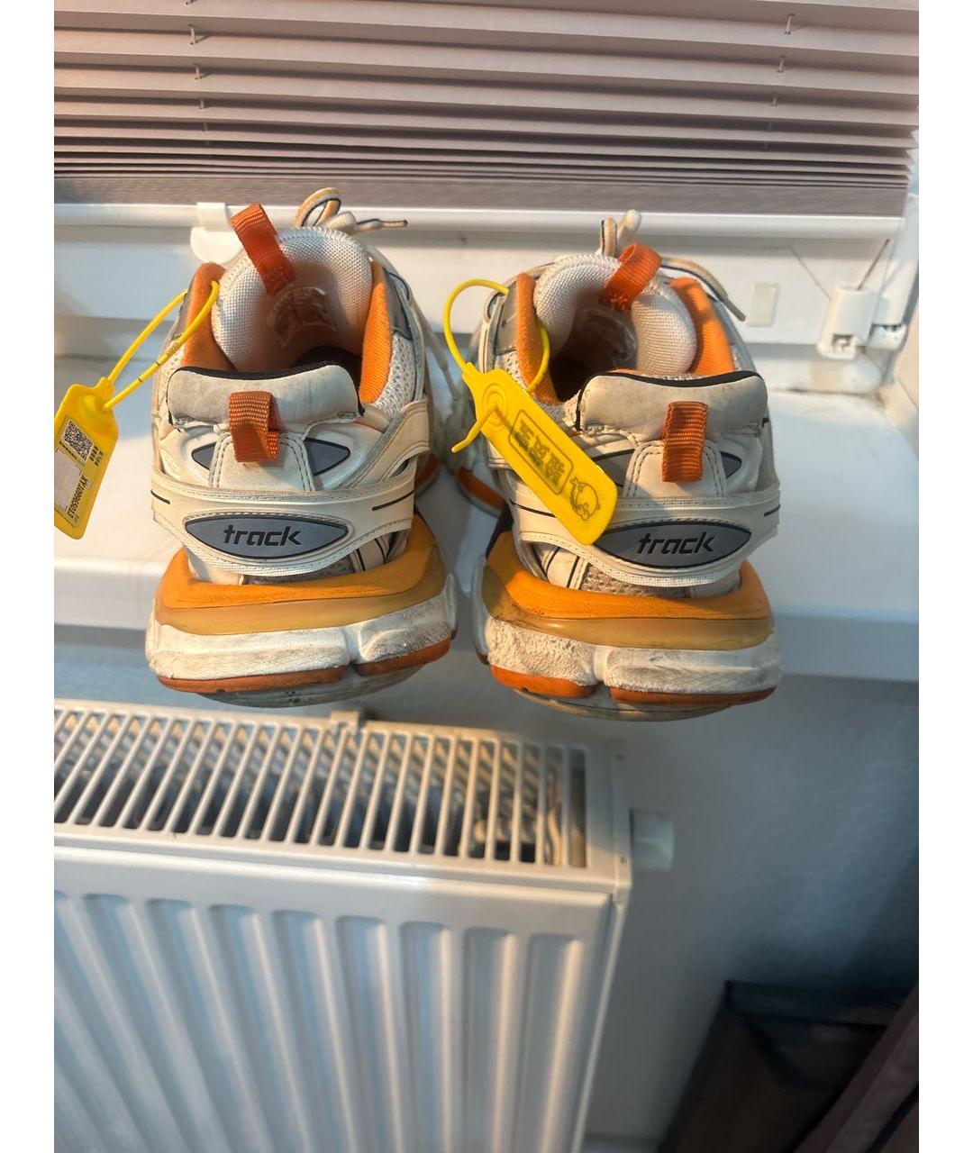 BALENCIAGA Белые низкие кроссовки / кеды, фото 4