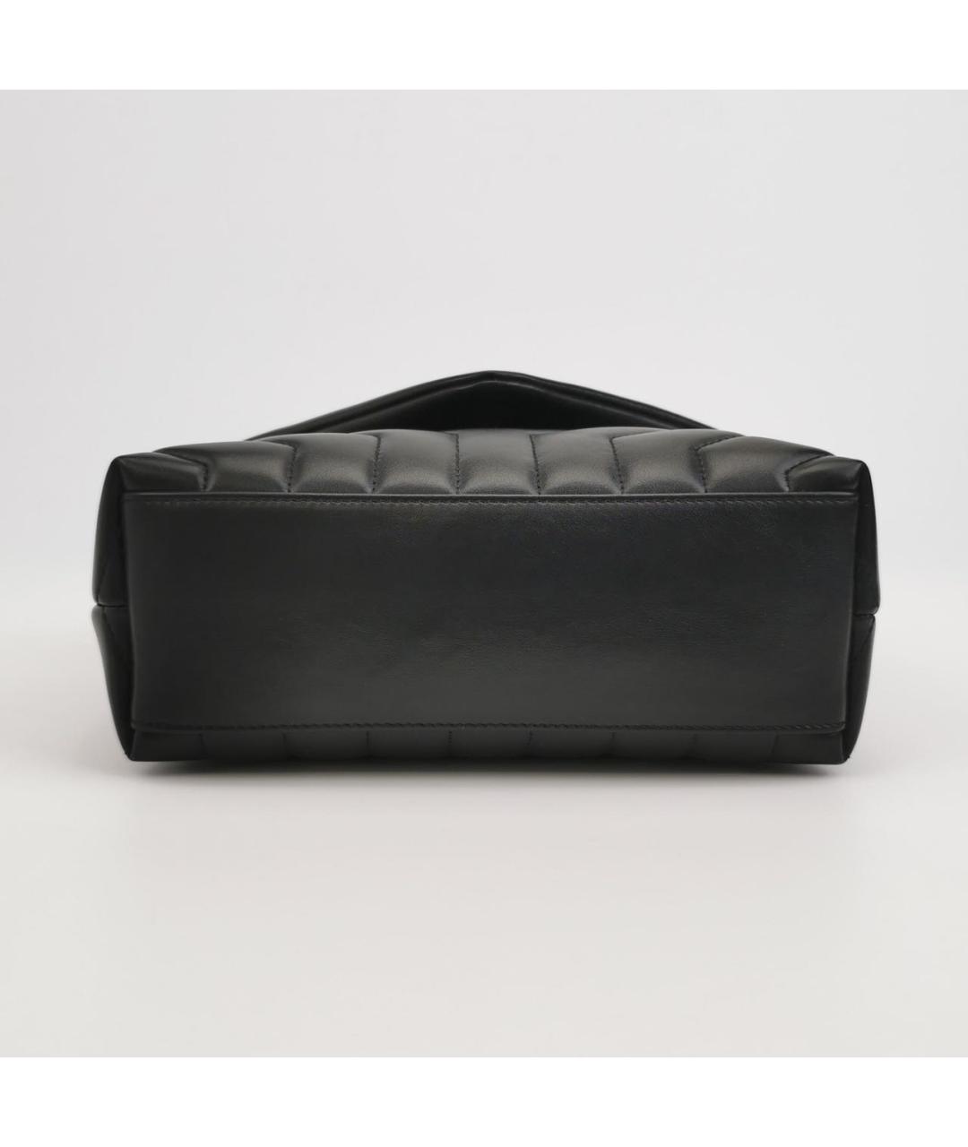 SAINT LAURENT Черная кожаная сумка через плечо, фото 4