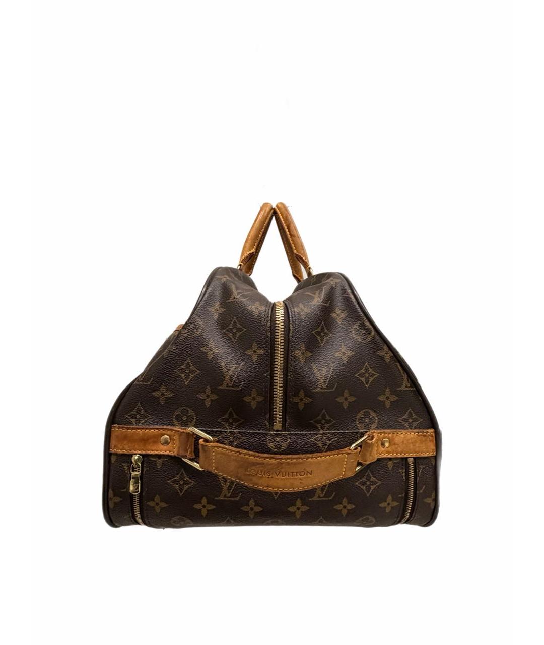 LOUIS VUITTON Коричневая кожаная дорожная/спортивная сумка, фото 2