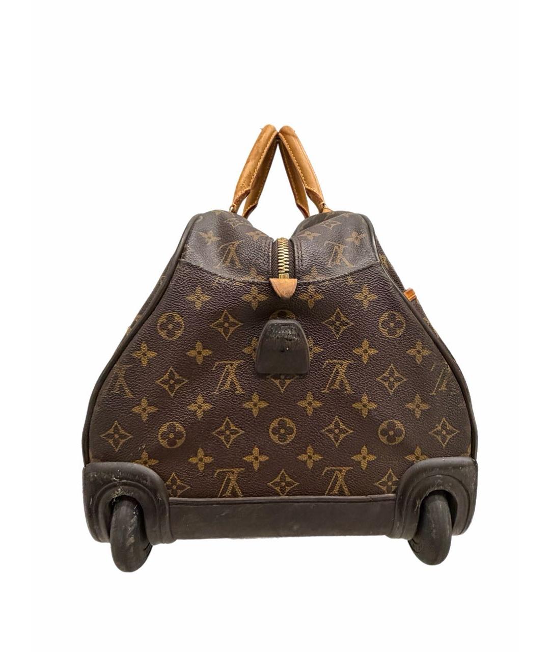 LOUIS VUITTON Коричневая кожаная дорожная/спортивная сумка, фото 5