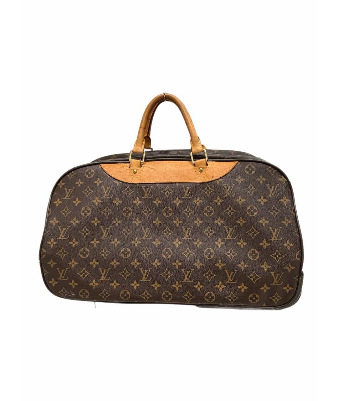 LOUIS VUITTON Коричневая кожаная дорожная/спортивная сумка, фото 4