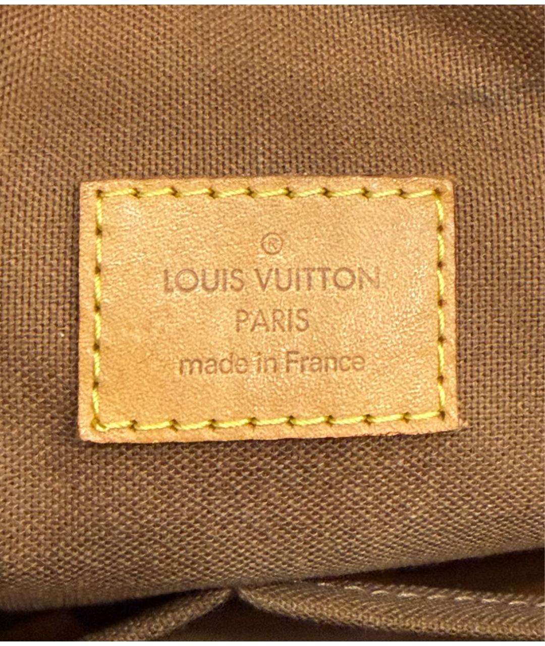 LOUIS VUITTON Коричневая кожаная дорожная/спортивная сумка, фото 8