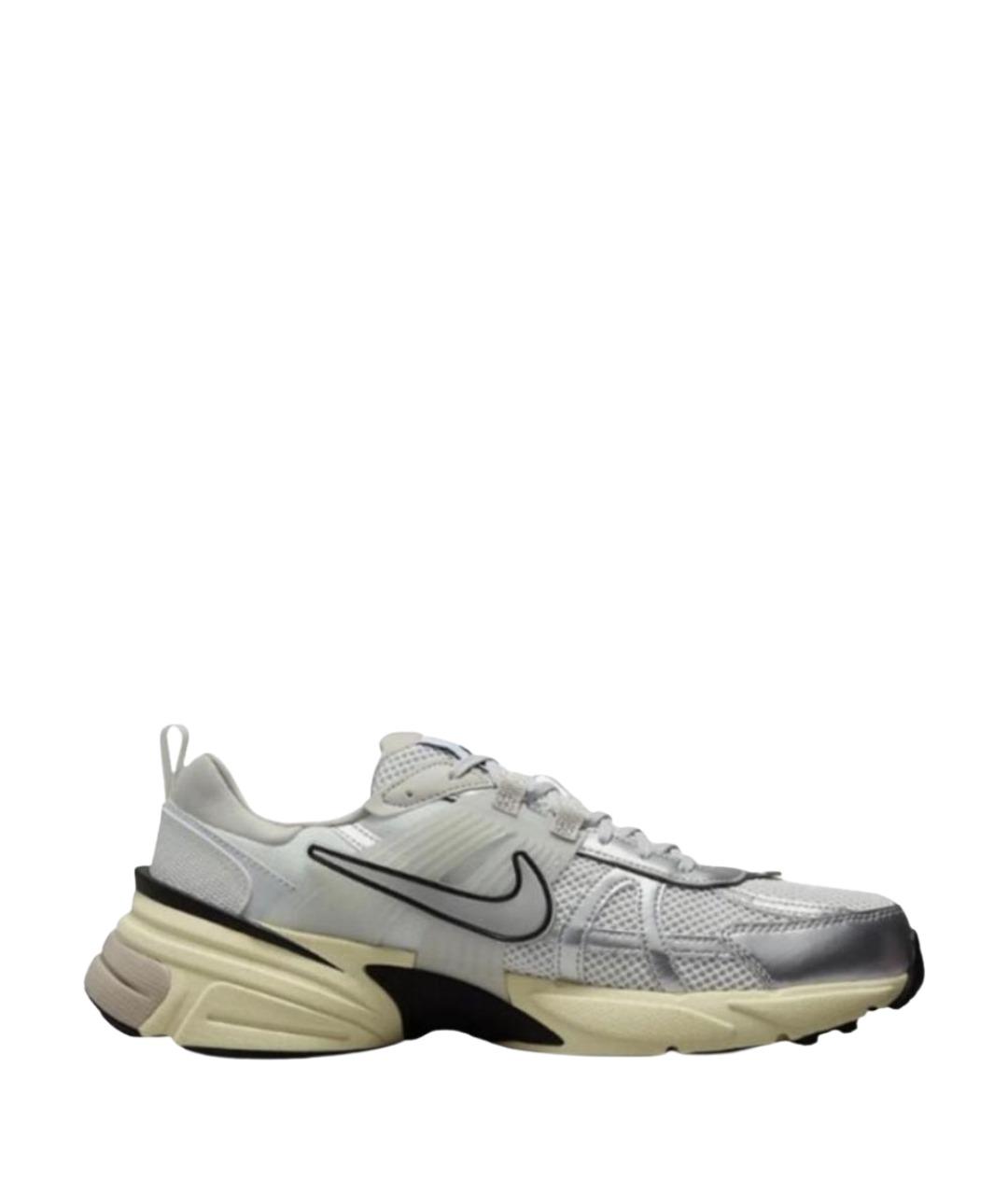 NIKE Серебряные текстильные кроссовки, фото 1