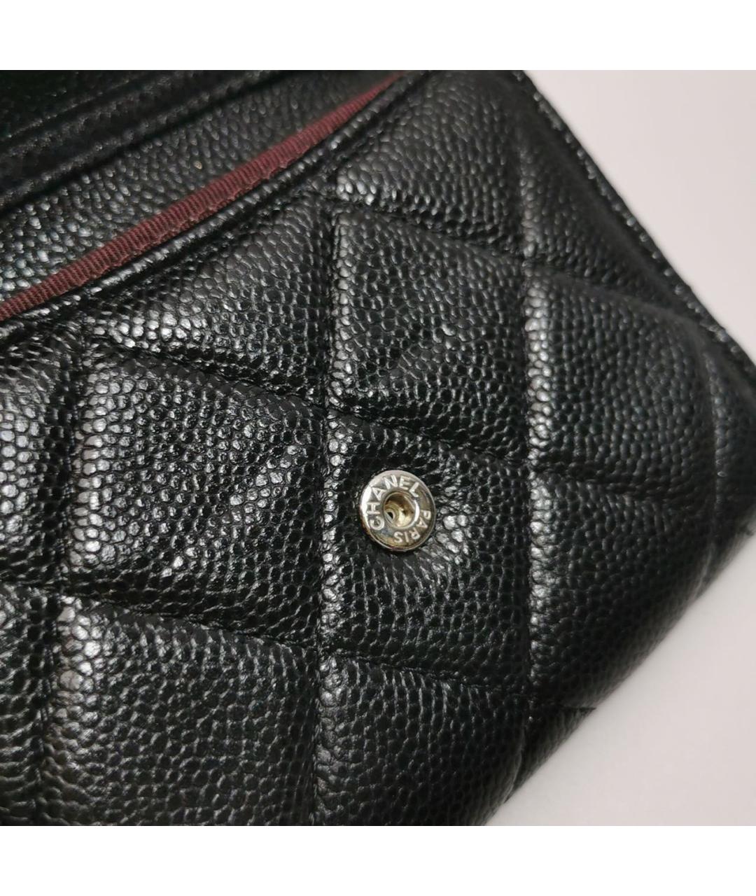 CHANEL Черная кожаная сумка через плечо, фото 6