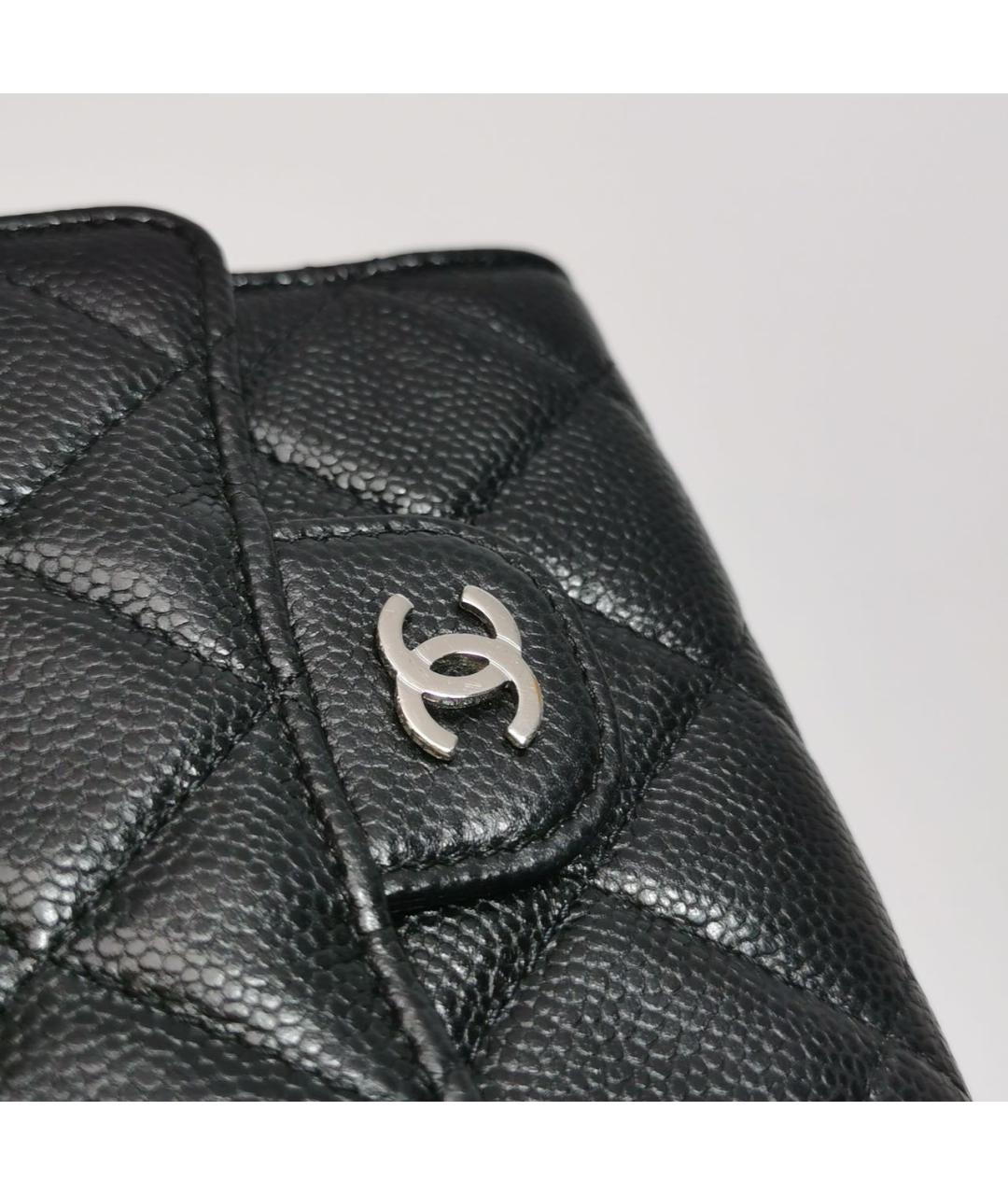 CHANEL Черная кожаная сумка через плечо, фото 7