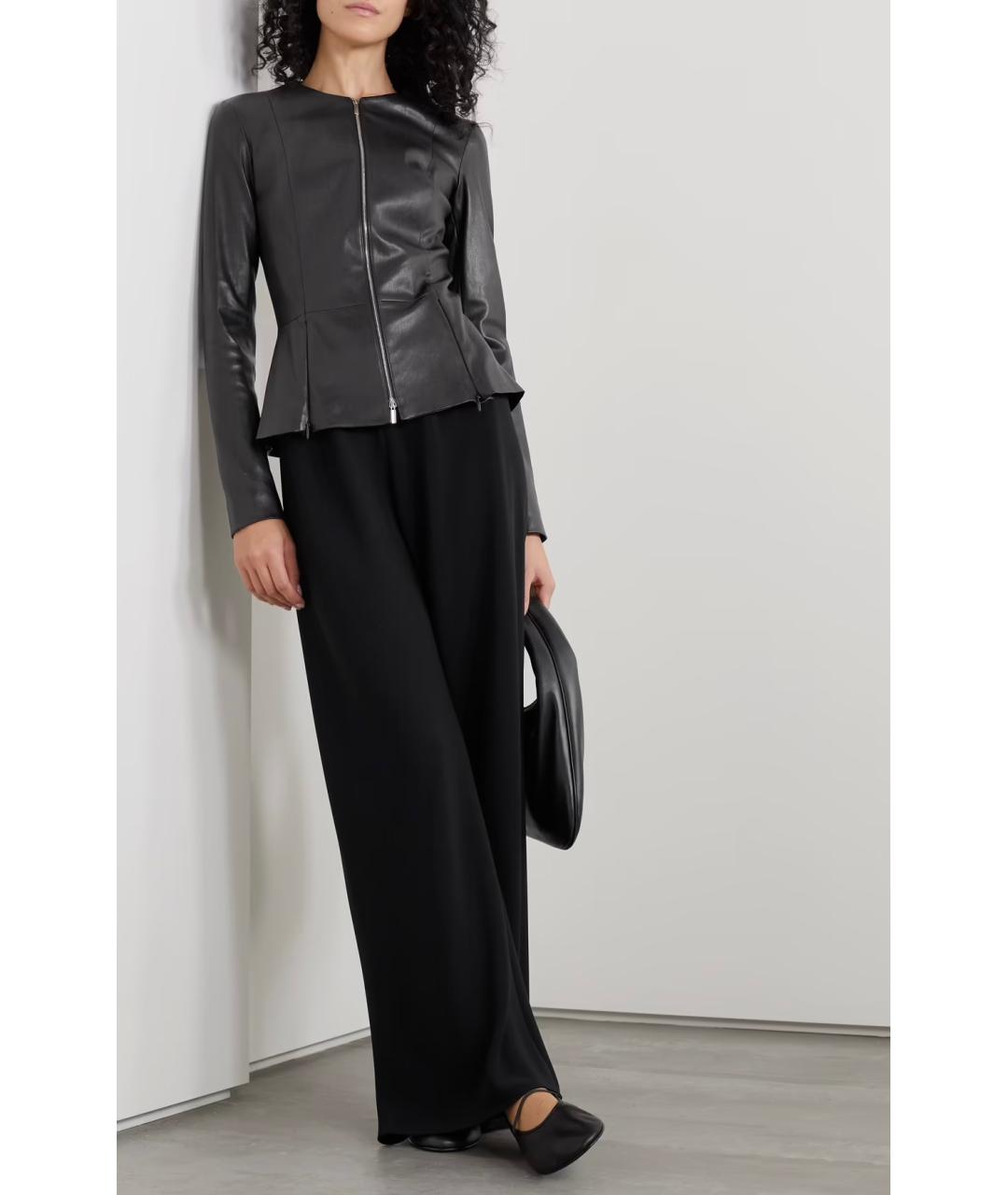 THE ROW Черная кожаная куртка, фото 4