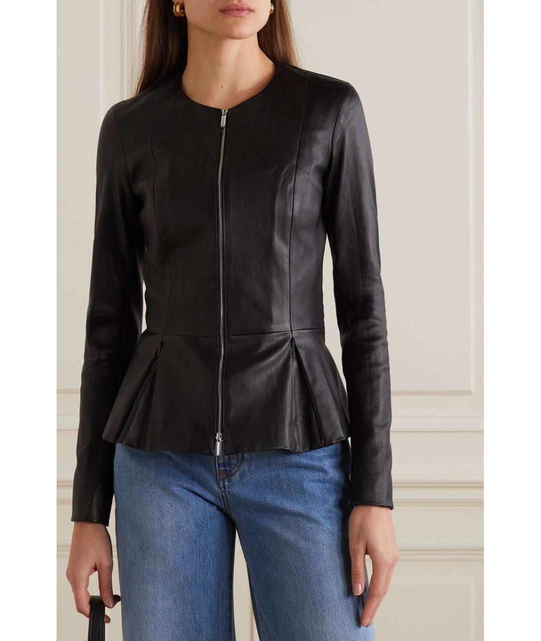 THE ROW Черная кожаная куртка, фото 2