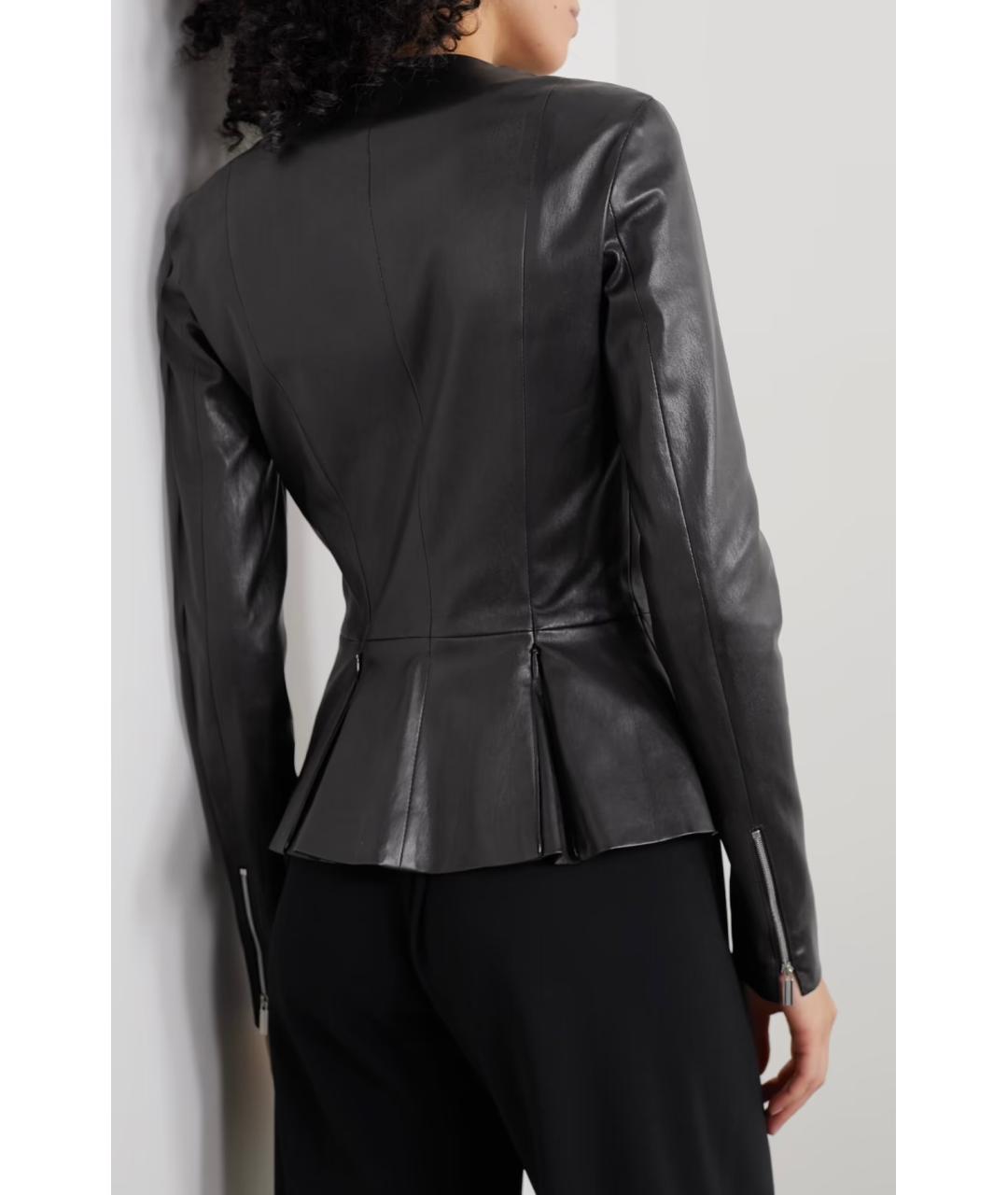 THE ROW Черная кожаная куртка, фото 6