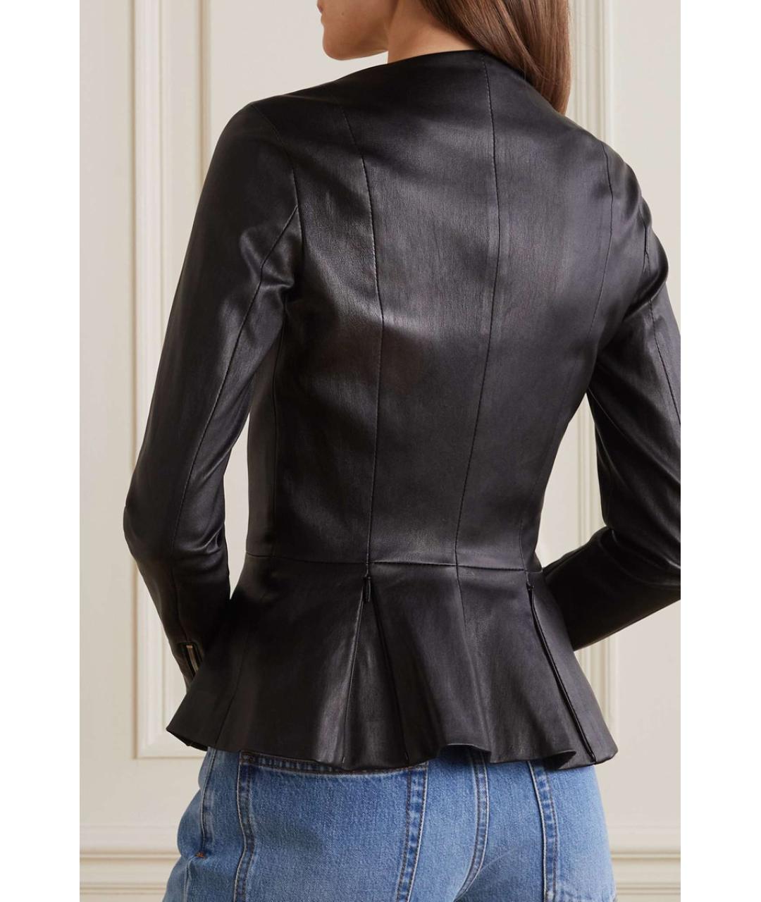 THE ROW Черная кожаная куртка, фото 3