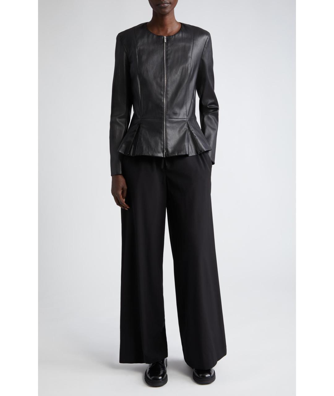 THE ROW Черная кожаная куртка, фото 7