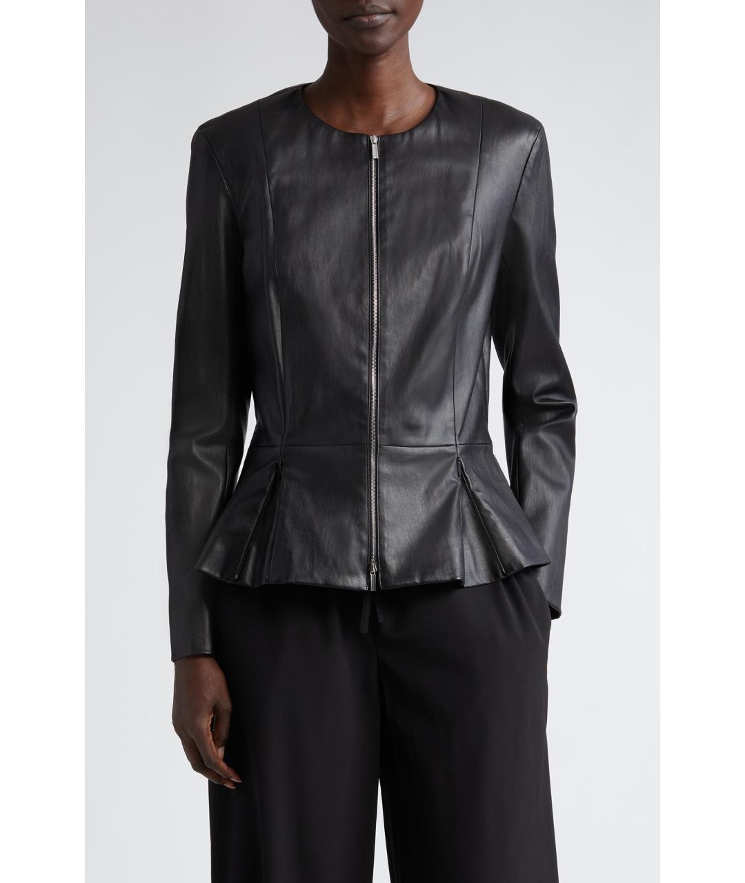 THE ROW Черная кожаная куртка, фото 8
