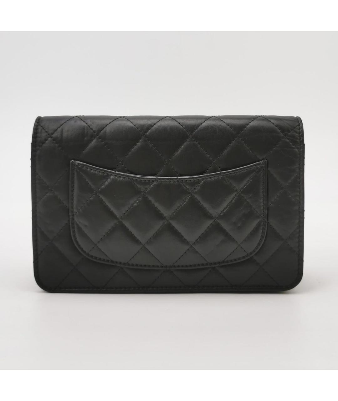 CHANEL Черная кожаная сумка через плечо, фото 4