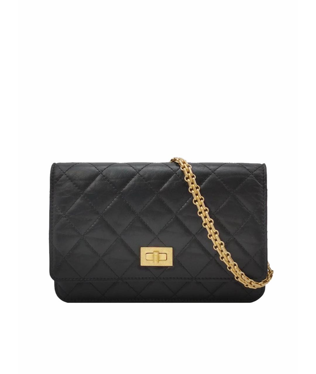 CHANEL Черная кожаная сумка через плечо, фото 1