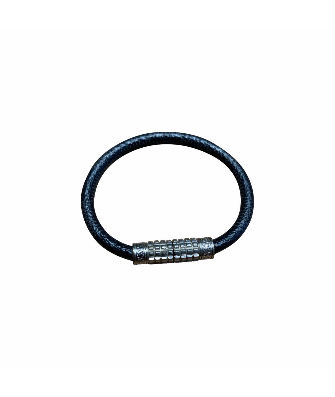 LOUIS VUITTON Черный металлический браслет, фото 1