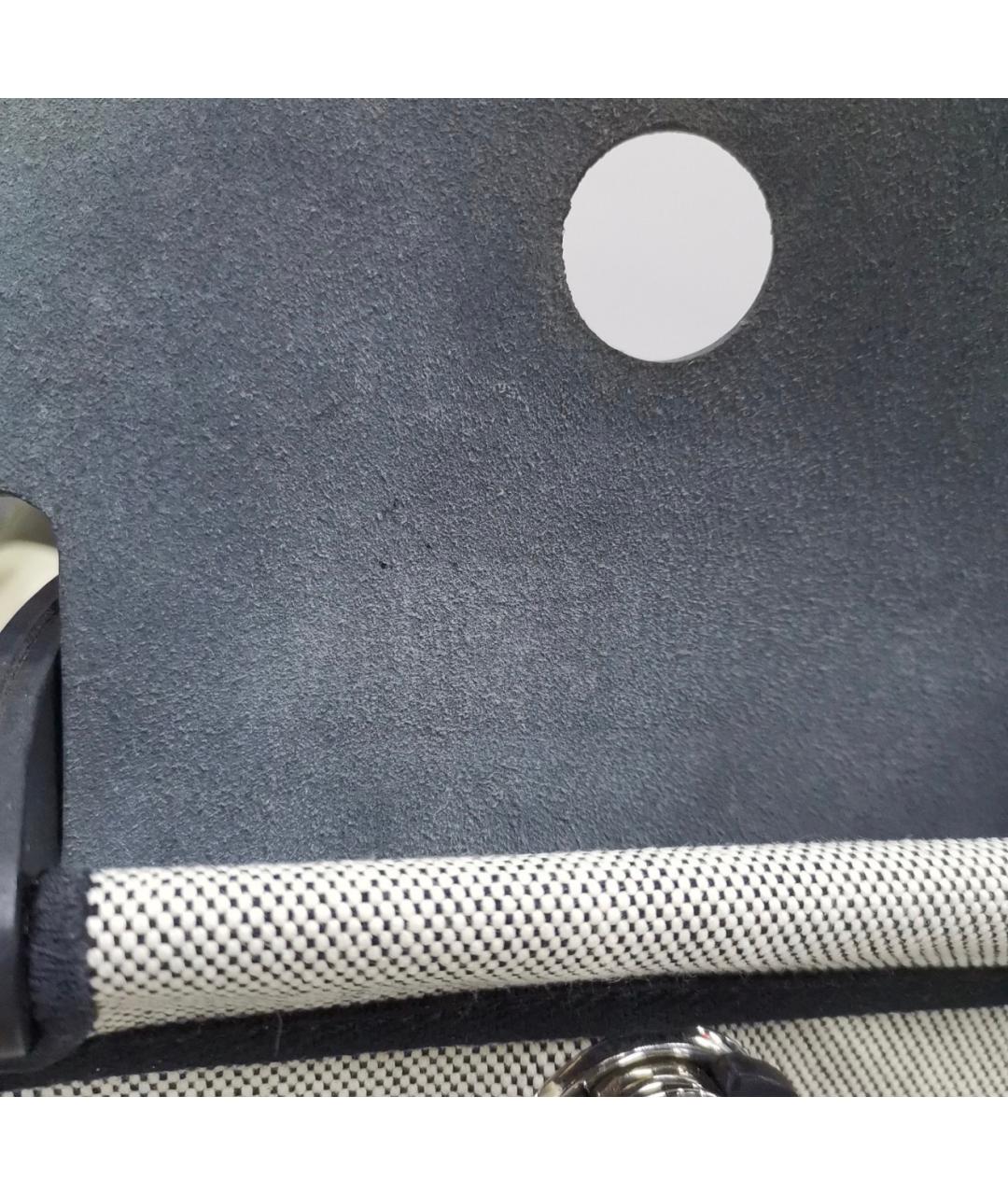 HERMES Серая тканевая сумка через плечо, фото 7