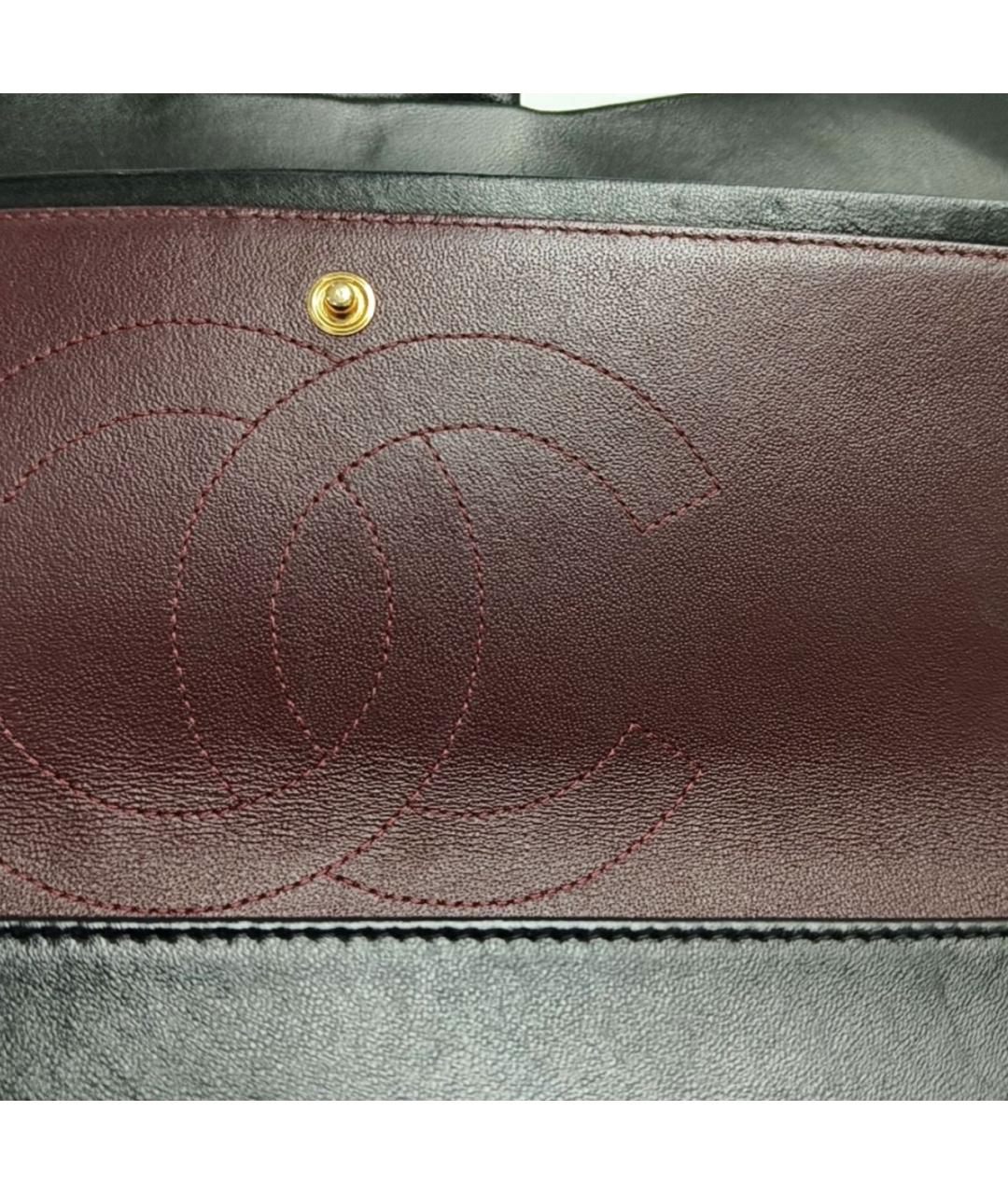 CHANEL Черная кожаная сумка через плечо, фото 6