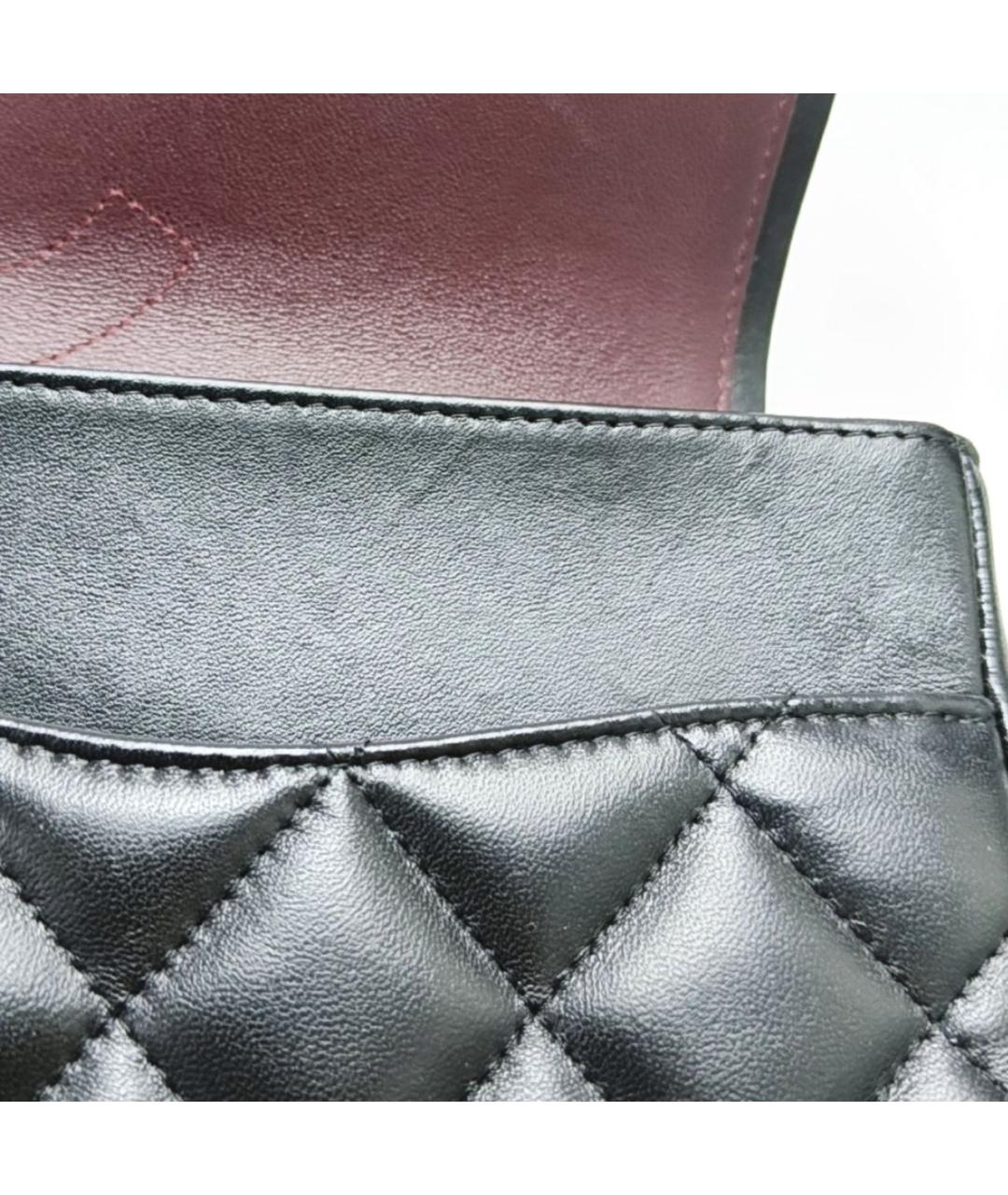 CHANEL Черная кожаная сумка через плечо, фото 7