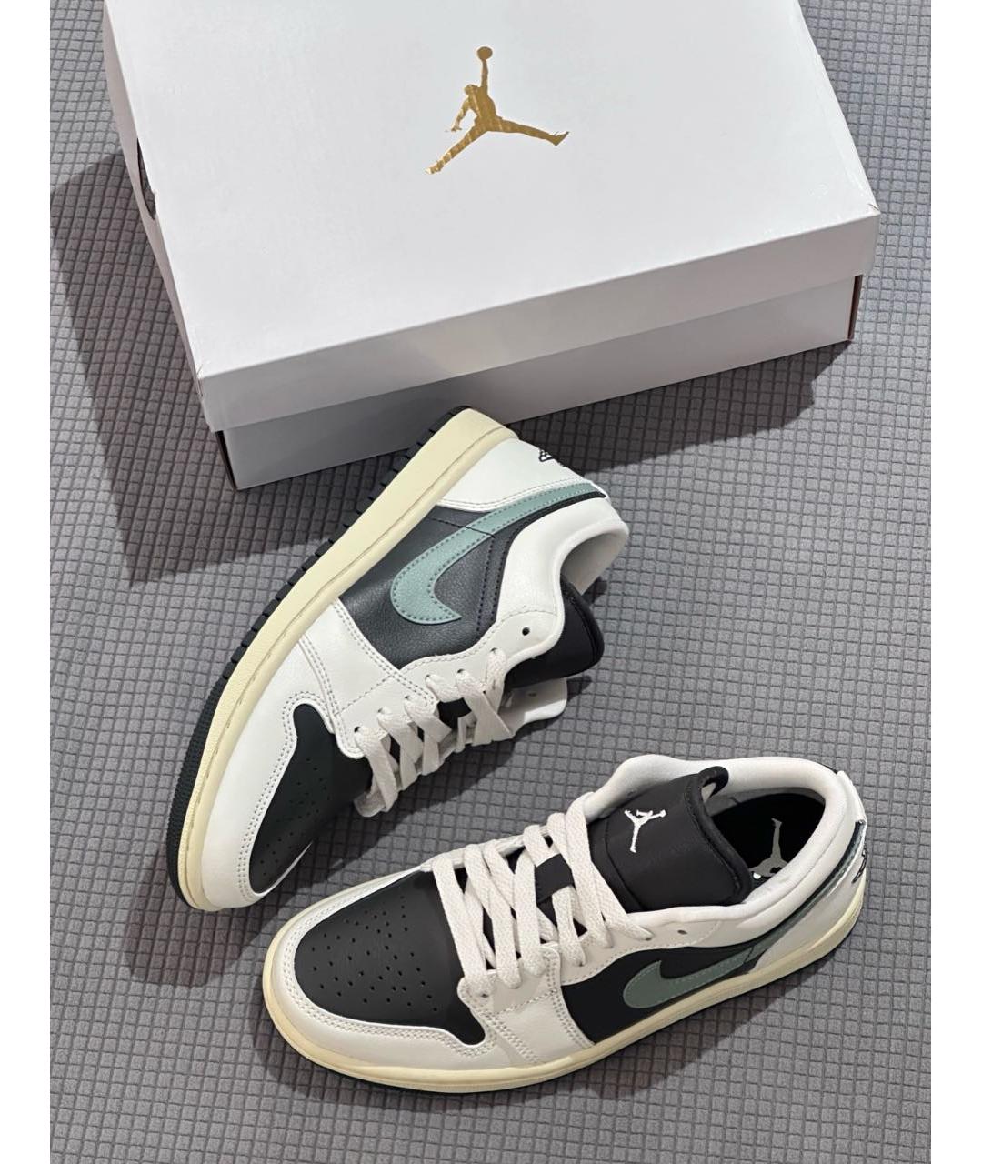 JORDAN Черные кожаные кроссовки, фото 6