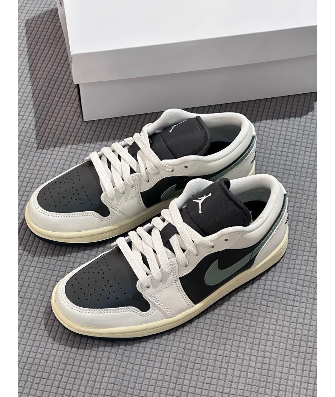 JORDAN Черные кожаные кроссовки, фото 5