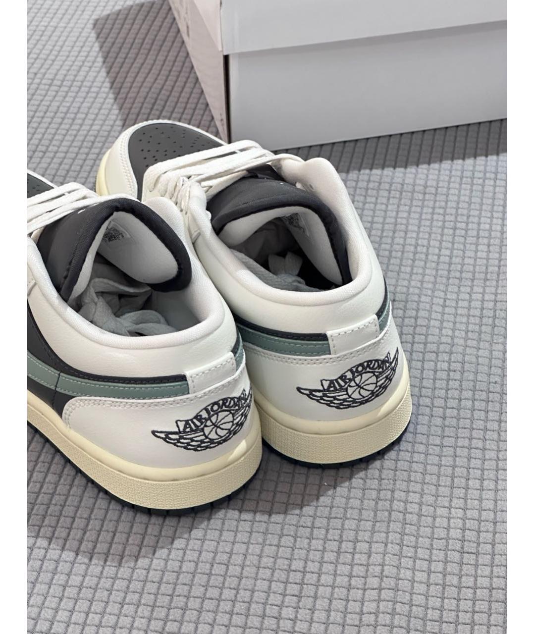 JORDAN Черные кожаные кроссовки, фото 8