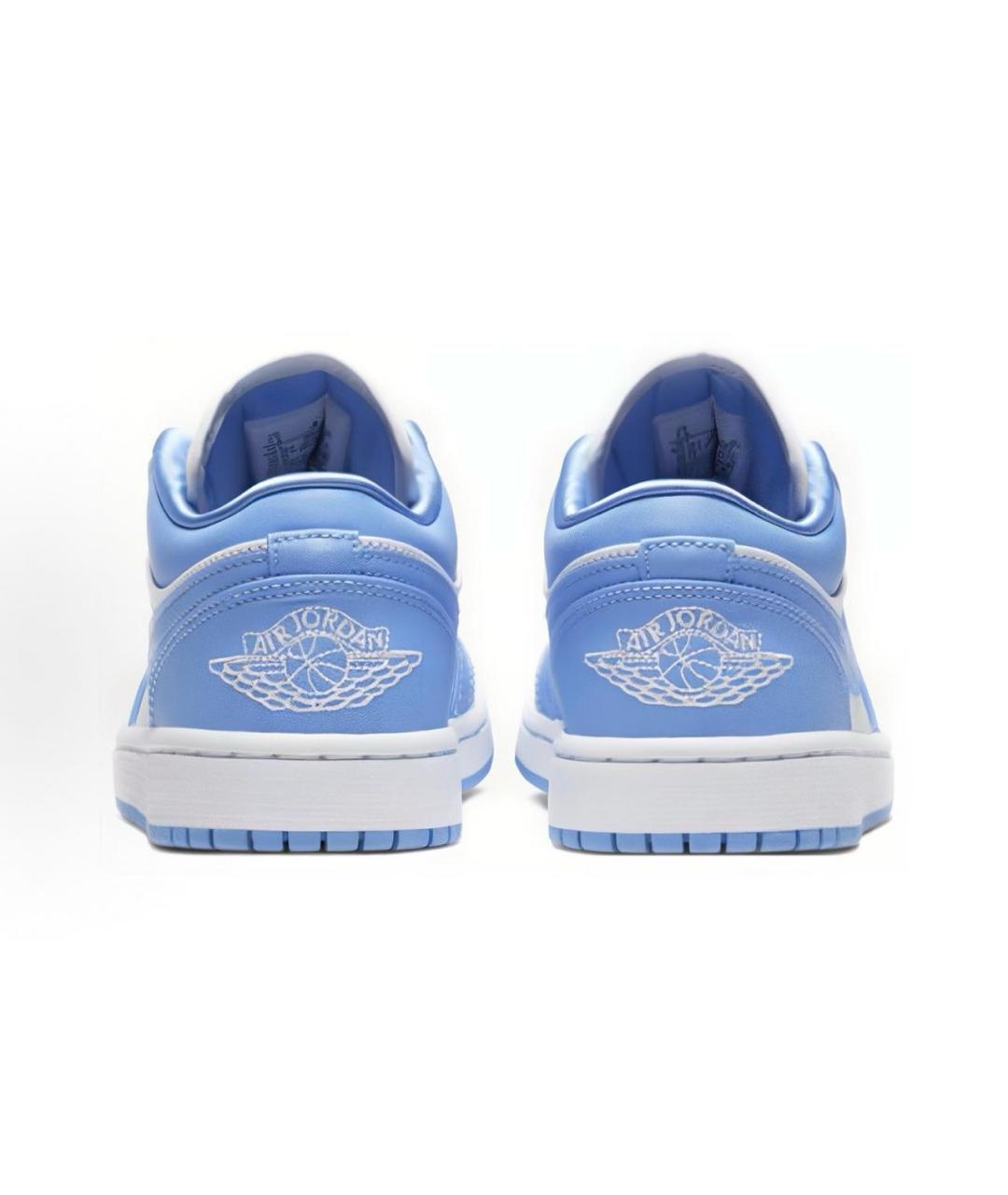 JORDAN Голубые кожаные кроссовки, фото 4