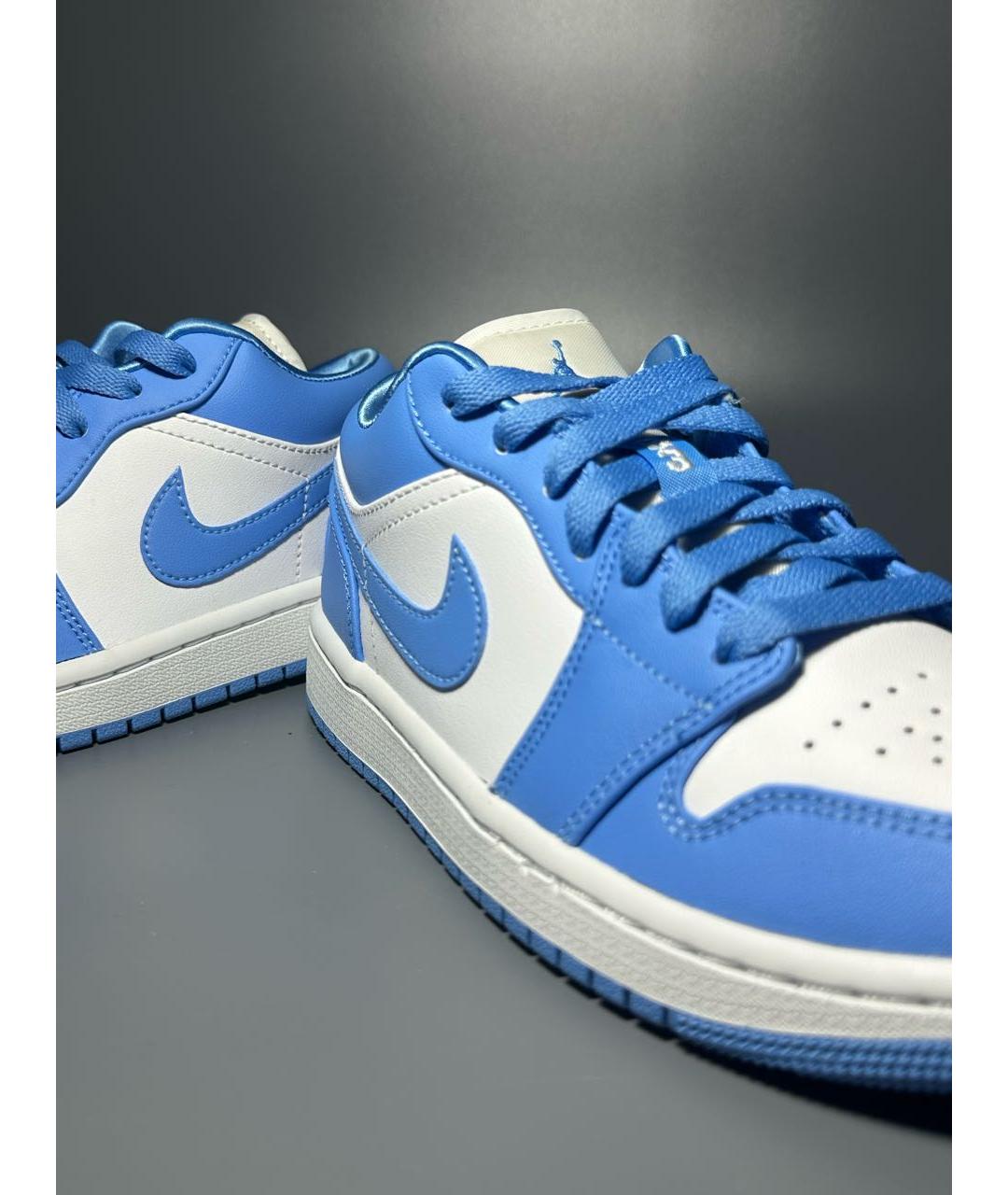 JORDAN Голубые кожаные кроссовки, фото 7