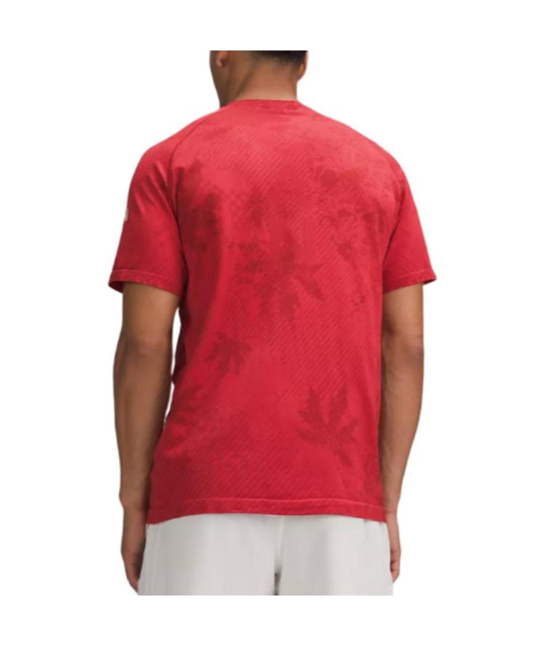 Lululemon Красная футболка, фото 4