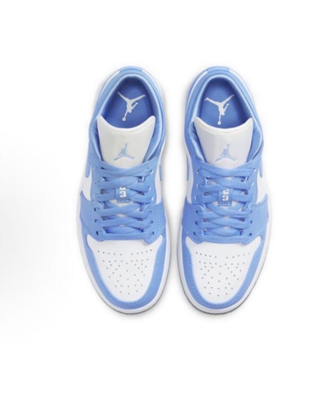 JORDAN Голубые кожаные кроссовки, фото 3