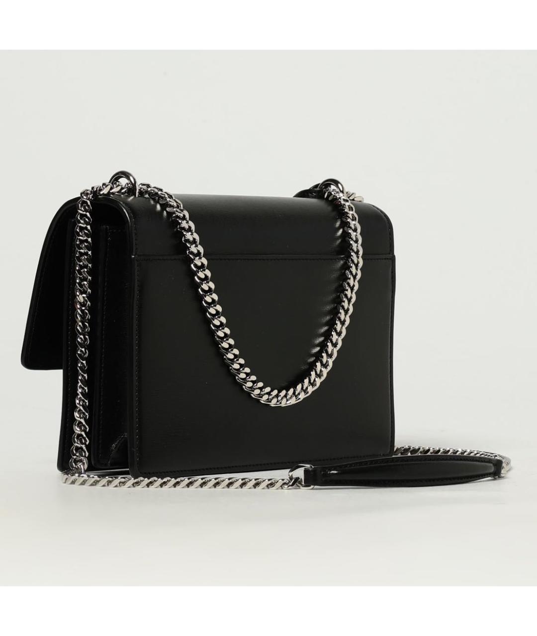 SAINT LAURENT Черная кожаная сумка через плечо, фото 4
