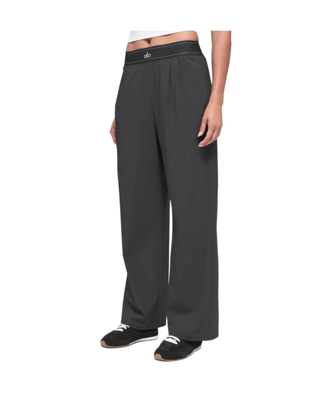 ALO YOGA Антрацитовые прямые брюки, фото 3