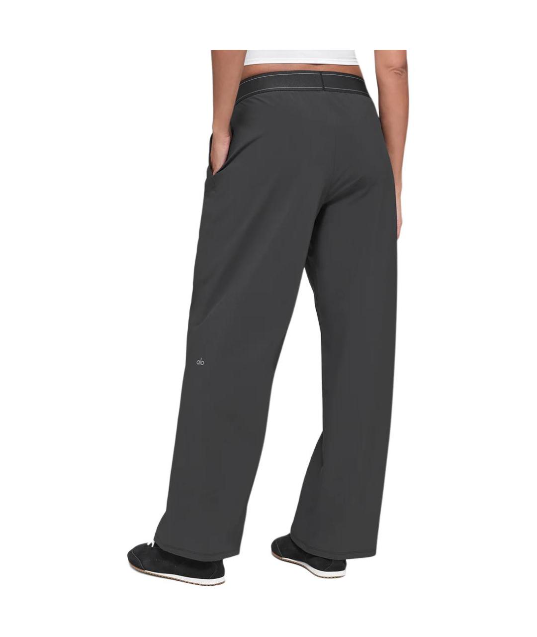 ALO YOGA Антрацитовые прямые брюки, фото 2