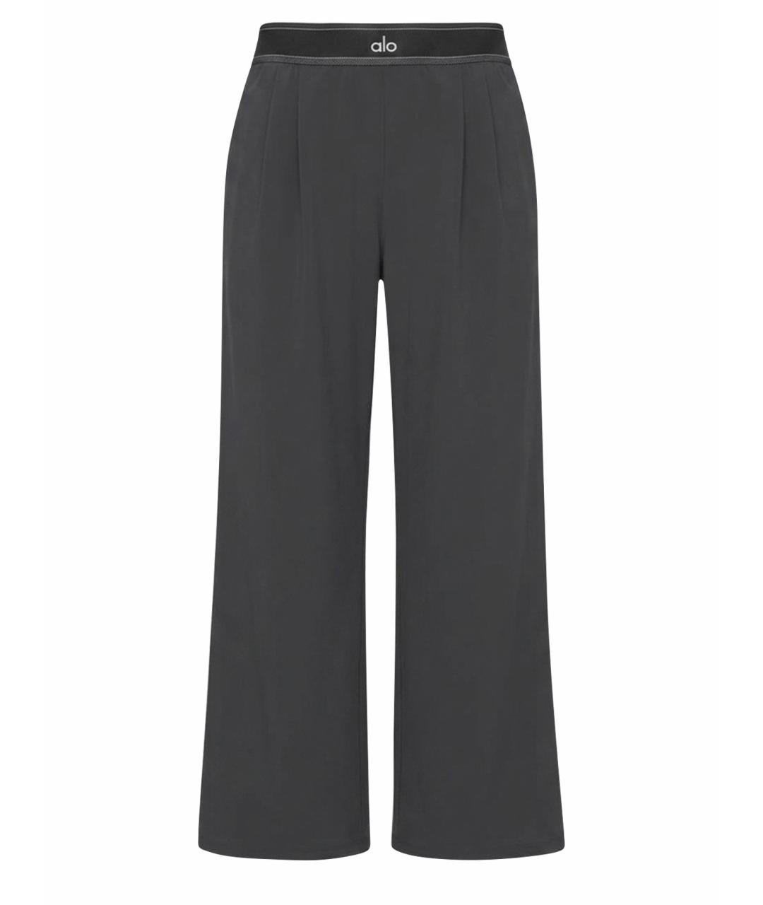 ALO YOGA Антрацитовые прямые брюки, фото 1