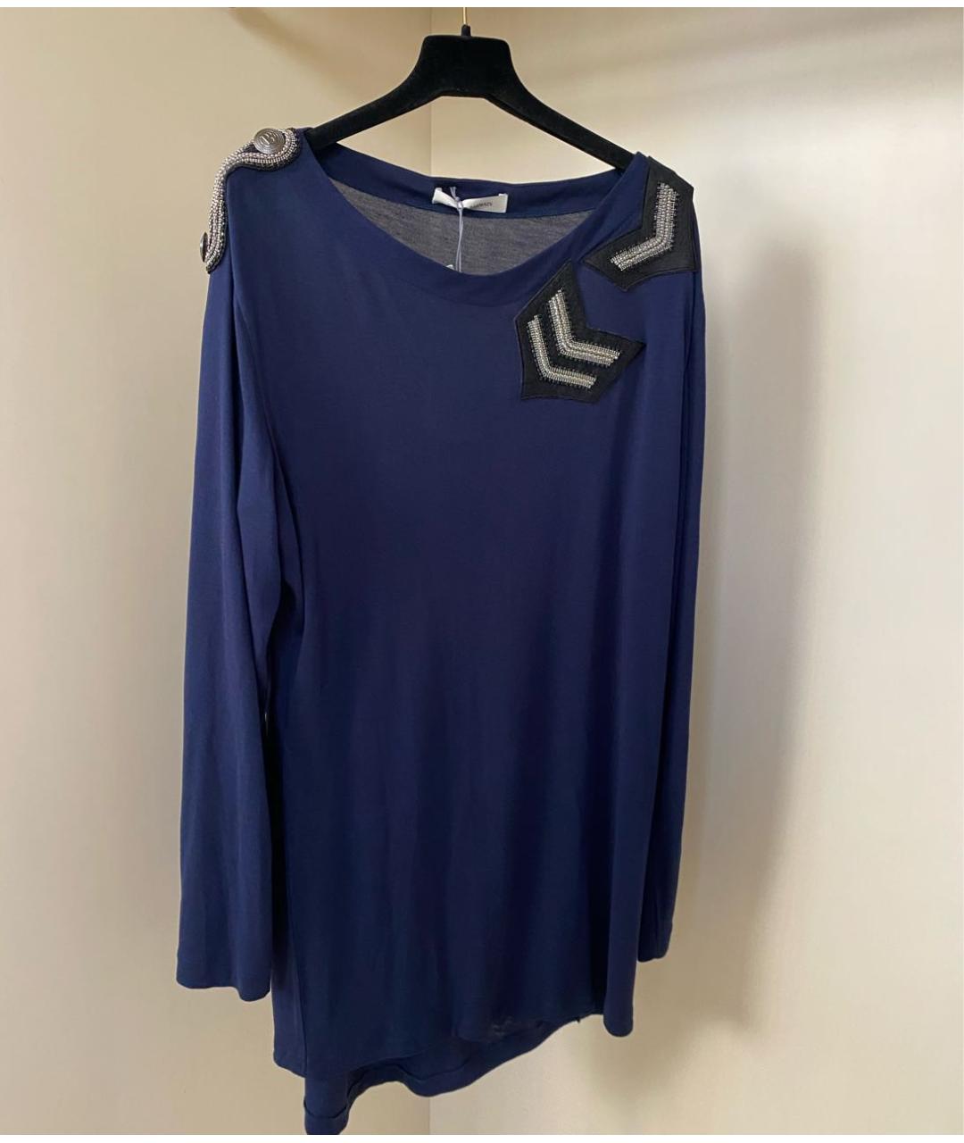 PIERRE BALMAIN Темно-синий джемпер / свитер, фото 3